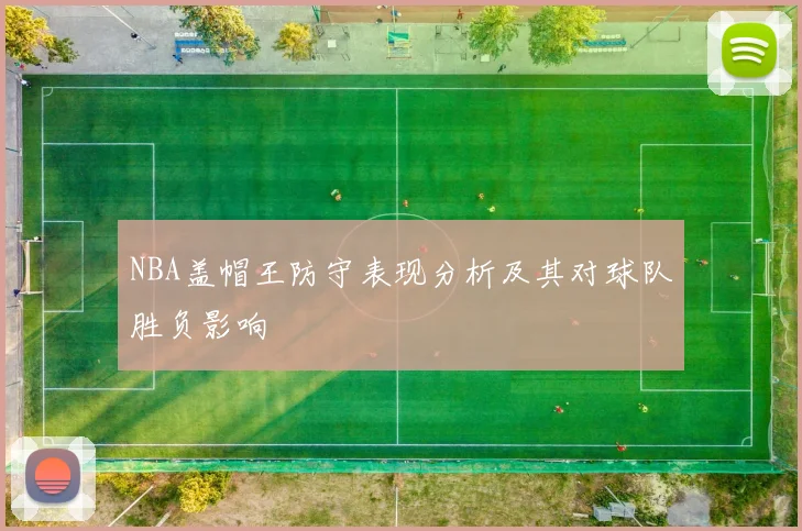NBA盖帽王防守表现分析及其对球队胜负影响