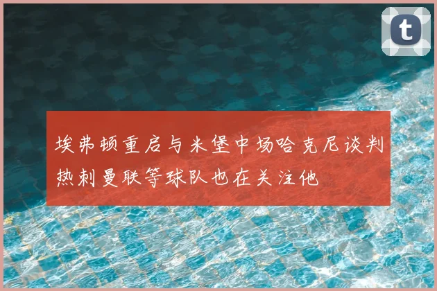 埃弗顿重启与米堡中场哈克尼谈判热刺曼联等球队也在关注他